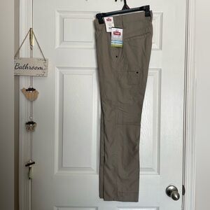 Wrangler Outdoor Men's Tan Utility Pants Straight Fit